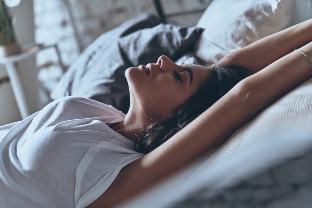 Sexy woman on the bed