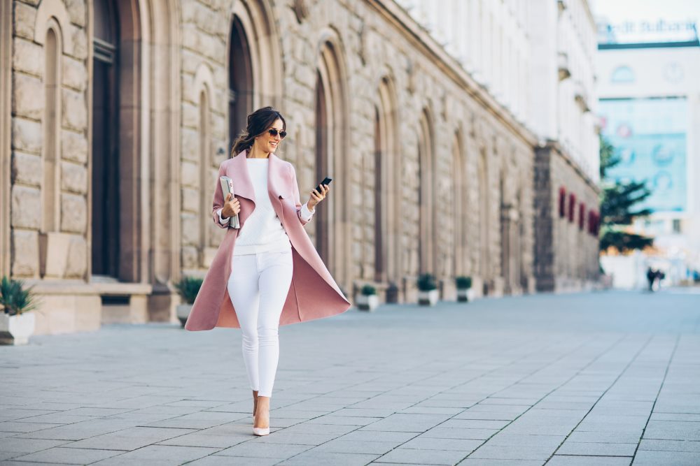 Sexy lady on shopping